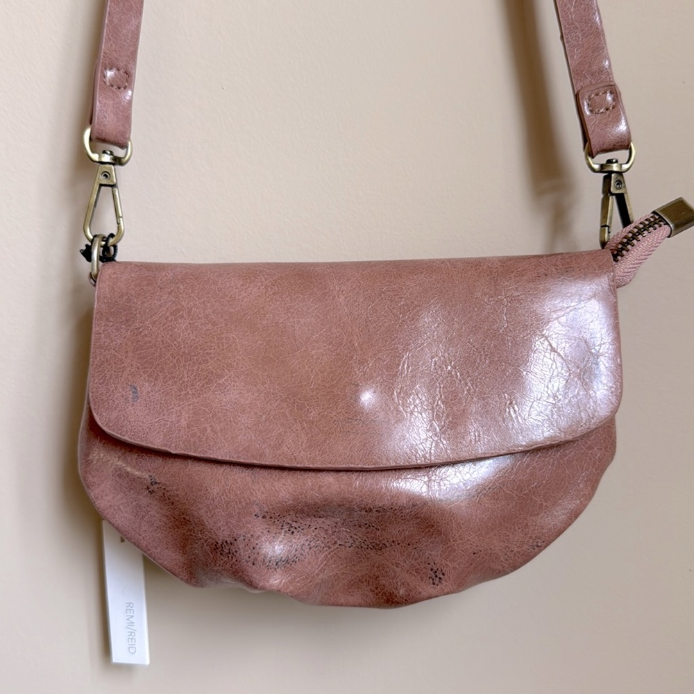 REMI/REID Etta Convertible Belt Bag Waxed Rose!🔥🔥🔥